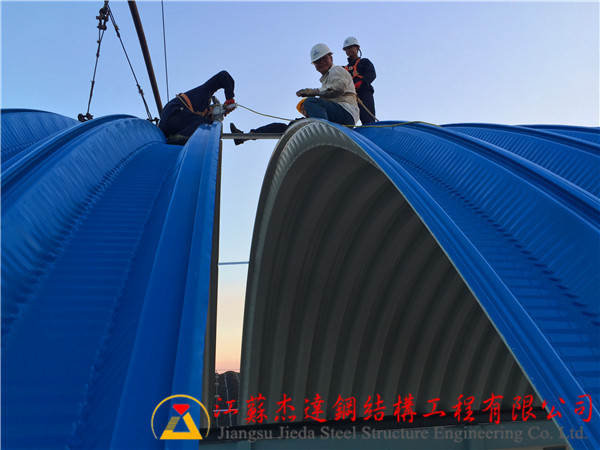 甘肅很新加油站罩棚結(jié)構(gòu)圖卸糧罩棚低價格
